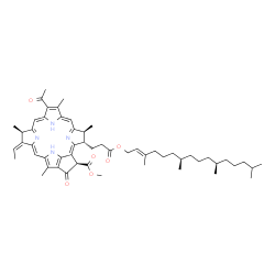 ChemSpider 2D Image | Methyl (3S,4S,13R,14Z,21R)-9-acetyl-14-ethylidene-4,8,13,18-tetramethyl-20-oxo-3-(3-oxo-3-{[(2E,7R,11R)-3,7,11,15-tetramethyl-2-hexadecen-1-yl]oxy}propyl)-13,14-dihydro-21-phorbinecarboxylate | C55H74N4O6