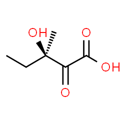 ChemSpider 2D Image | (R)-3-hydroxy-3-methyl-2-oxopentanoic acid | C6H10O4