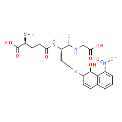 ChemSpider 2D Image | 1-Nitro-7-glutathionyl-8-hydroxy-7,8-dihydronaphthalene | C20H24N4O9S