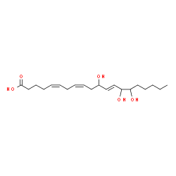 ChemSpider 2D Image | (5Z,8Z,12E)-11,14,15-Trihydroxy-5,8,12-icosatrienoic acid | C20H34O5