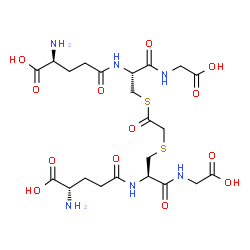 ChemSpider 2D Image | 2-(S-Glutathionyl)acetyl glutathione | C22H34N6O13S2