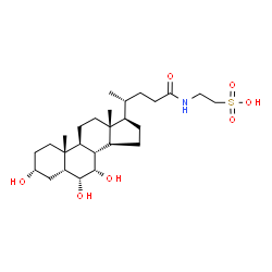 ChemSpider 2D Image | taurohyocholic acid | C26H45NO7S