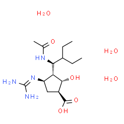 ChemSpider 2D Image | Peramivir Trihydrate | C15H34N4O7