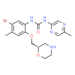 ChemSpider 2D Image | Rabusertib | C18H22BrN5O3