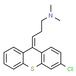 ChemSpider 2D Image | (3Z)-3-(3-Chloro-9H-thioxanthen-9-ylidene)-N,N-dimethyl-1-propanamine | C18H18ClNS