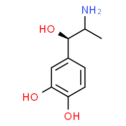 ChemSpider 2D Image | 4-[(1R)-2-Amino-1-hydroxypropyl]-1,2-benzenediol | C9H13NO3