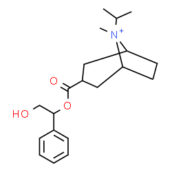 ChemSpider 2D Image | 3-[(2-Hydroxy-1-phenylethoxy)carbonyl]-8-isopropyl-8-methyl-8-azoniabicyclo[3.2.1]octane | C20H30NO3
