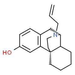 ChemSpider 2D Image | (9alpha)-17-Allylmorphinan-3-ol | C19H25NO