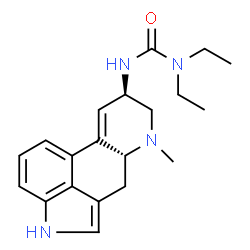 ChemSpider 2D Image | 1,1-Diethyl-3-[(8beta)-6-methyl-9,10-didehydroergolin-8-yl]urea | C20H26N4O