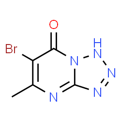 ChemSpider 2D Image | 6-Bromo-5-methyltetrazolo[1,5-a]pyrimidin-7(1H)-one | C5H4BrN5O