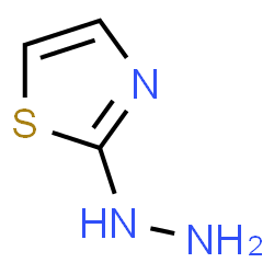ChemSpider 2D Image | 2-Hydrazinylthiazole | C3H5N3S
