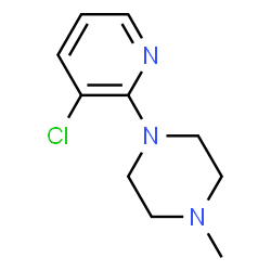 ChemSpider 2D Image | 1-(3-Chloro-2-pyridinyl)-4-methylpiperazine | C10H14ClN3