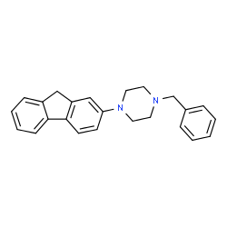 ChemSpider 2D Image | 1-Benzyl-4-(9H-fluoren-2-yl)piperazine | C24H24N2