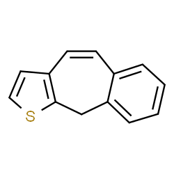 ChemSpider 2D Image | 10H-Benzo[5,6]cyclohepta[1,2-b]thiophene | C13H10S
