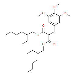 ChemSpider 2D Image | Bis(2-ethylhexyl) (3,4,5-trimethoxybenzyl)malonate | C29H48O7