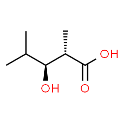 ChemSpider 2D Image | (2S,3S)-3-Hydroxy-2,4-dimethylpentanoic acid | C7H14O3