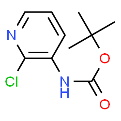 ChemSpider 2D Image | tert-Butyl 2-Chloropyridin-3-ylcarbamate | C10H13ClN2O2