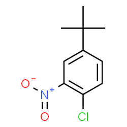 ChemSpider 2D Image | 4-tert-Butyl-1-chloro-2-nitrobenzene | C10H12ClNO2