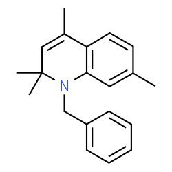 ChemSpider 2D Image | 1-Benzyl-2,2,4,7-tetramethyl-1,2-dihydroquinoline | C20H23N