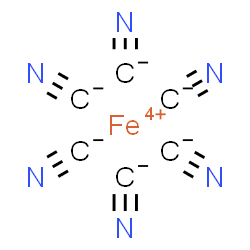 ChemSpider 2D Image | iron(+4) cation hexacyanide | C6FeN6