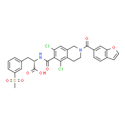 ChemSpider 2D Image | Lifitegrast | C29H24Cl2N2O7S