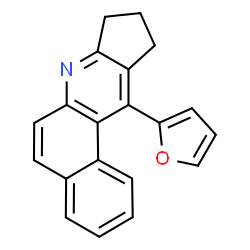 ChemSpider 2D Image | 11-(2-Furyl)-9,10-dihydro-8H-benzo[f]cyclopenta[b]quinoline | C20H15NO