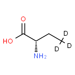 ChemSpider 2D Image | (2S)-2-Amino(4,4,4-~2~H_3_)butanoic acid | C4H6D3NO2