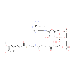 ChemSpider 2D Image | feruloyl-CoA | C31H44N7O19P3S