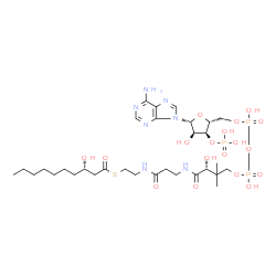 ChemSpider 2D Image | (S)-3-Hydroxydecanoyl-CoA | C31H54N7O18P3S