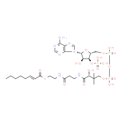ChemSpider 2D Image | trans-Oct-2-enoyl-CoA | C29H48N7O17P3S