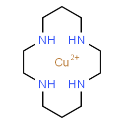 ChemSpider 2D Image | 1,4,8,11-Tetraazacyclotetradecane, copper(2+) salt (1:1) | C10H24CuN4