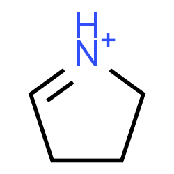 ChemSpider 2D Image | 3,4-Dihydro-2H-pyrrolium | C4H8N