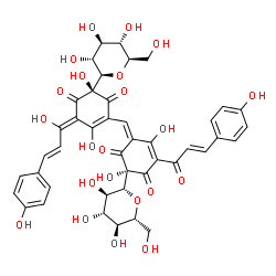 ChemSpider 2D Image | Carthamine | C43H42O22