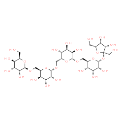 ChemSpider 2D Image | beta-D-Tagatofuranosyl beta-D-gulopyranosyl-(1->6)-alpha-D-gulopyranosyl-(1->6)-beta-D-gulopyranosyl-(1->6)-alpha-D-allopyranoside | C30H52O26