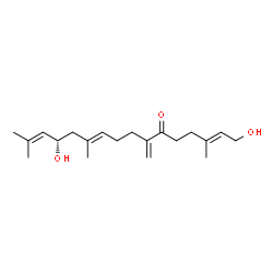 ChemSpider 2D Image | (2E,10E,13S)-1,13-Dihydroxy-3,11,15-trimethyl-7-methylene-2,10,14-hexadecatrien-6-one | C20H32O3
