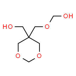 ChemSpider 2D Image | 5-((Hydroxymethoxy)methyl)-1,3-dioxane-5-methanol | C7H14O5