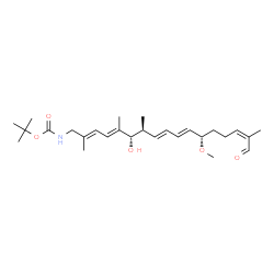 ChemSpider 2D Image | 2-Methyl-2-propanyl [(2E,4E,6S,7S,8E,10E,12S,15Z)-6-hydroxy-12-methoxy-2,5,7,16-tetramethyl-17-oxo-2,4,8,10,15-heptadecapentaen-1-yl]carbamate | C27H43NO5