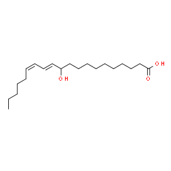 ChemSpider 2D Image | (12E,14Z)-11-Hydroxy-12,14-icosadienoic acid | C20H36O3