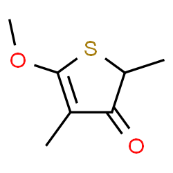 ChemSpider 2D Image | 5-Methoxy-2,4-dimethyl-3(2H)-thiophenone | C7H10O2S