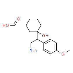 ChemSpider 2D Image | Formic acid - 1-[2-amino-1-(4-methoxyphenyl)ethyl]cyclohexanol (1:1) | C16H25NO4