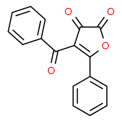 ChemSpider 2D Image | 4-Benzoyl-5-phenyl-2,3-furandione | C17H10O4