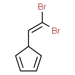 ChemSpider 2D Image | 5-(2,2-Dibromovinyl)-1,3-cyclopentadiene | C7H6Br2