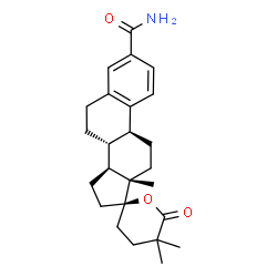 ChemSpider 2D Image | 3-CARBOXAMIDO-1,3,5(10)-ESTRATRIEN-17(R)-SPIRO-2'(5',5'-DIMETHYL-6'OXO)TETRAHYDROPYRAN | C25H33NO3