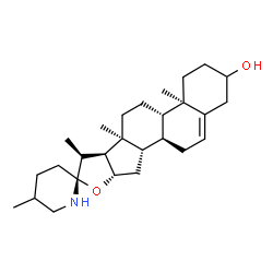 ChemSpider 2D Image | (17beta,22alpha)-Spirosol-5-en-3-ol | C27H43NO2