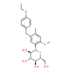 ChemSpider 2D Image | Luseogliflozin | C23H30O6S