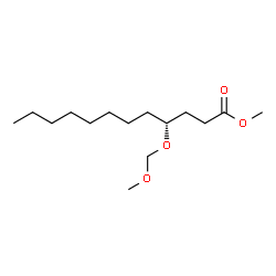 ChemSpider 2D Image | Methyl (4R)-4-(methoxymethoxy)dodecanoate | C15H30O4