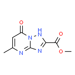 ChemSpider 2D Image | Methyl 5-methyl-7-oxo-1,7-dihydro[1,2,4]triazolo[1,5-a]pyrimidine-2-carboxylate | C8H8N4O3