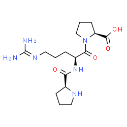 ChemSpider 2D Image | L-Prolyl-N~5~-(diaminomethylene)-L-ornithyl-L-proline | C16H28N6O4