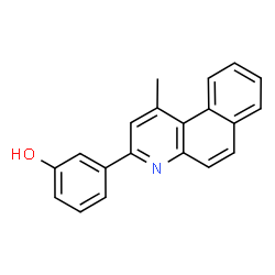 ChemSpider 2D Image | 3-(1-Methylbenzo[f]quinolin-3-yl)phenol | C20H15NO