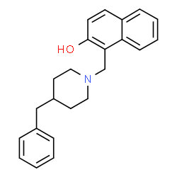 ChemSpider 2D Image | 1-[(4-Benzyl-1-piperidinyl)methyl]-2-naphthol | C23H25NO